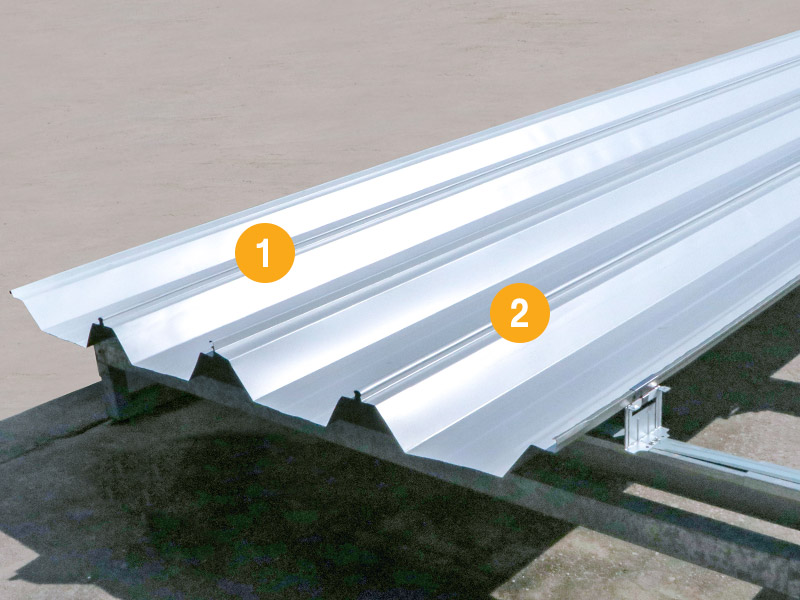 5. Place the next sheet over its clips