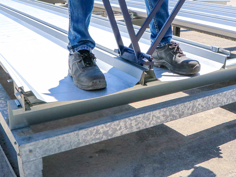 6.1 Seam Hand Seam 360 at the edge of each roofing 