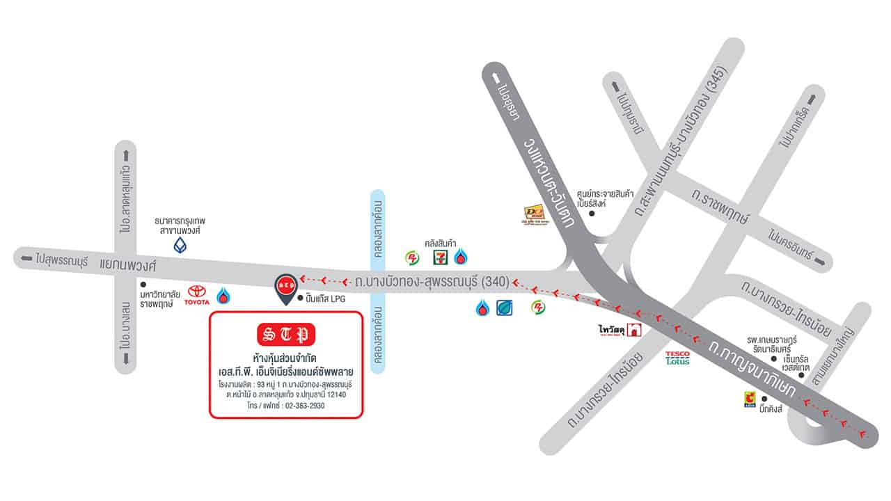 แผนที่โรงงานผลิต