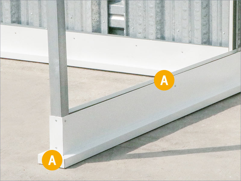 A - แผ่นครอบล่าง (End wall FS)