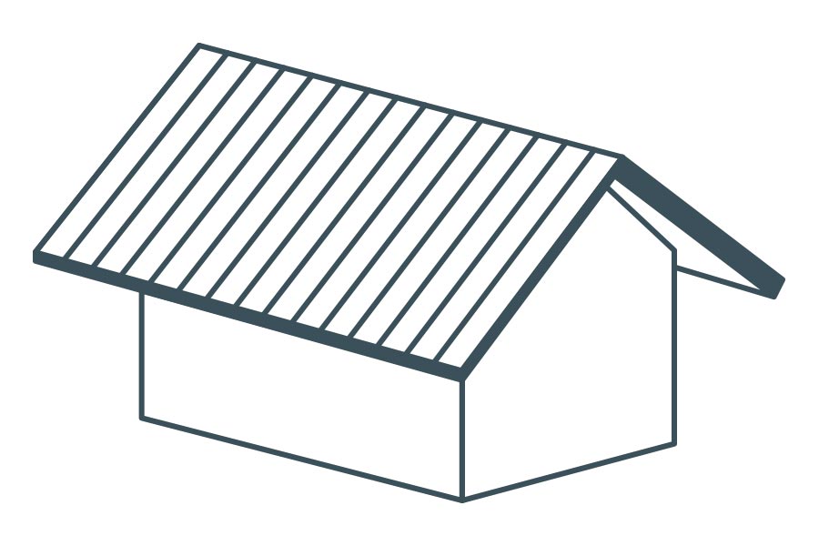 Gable roof