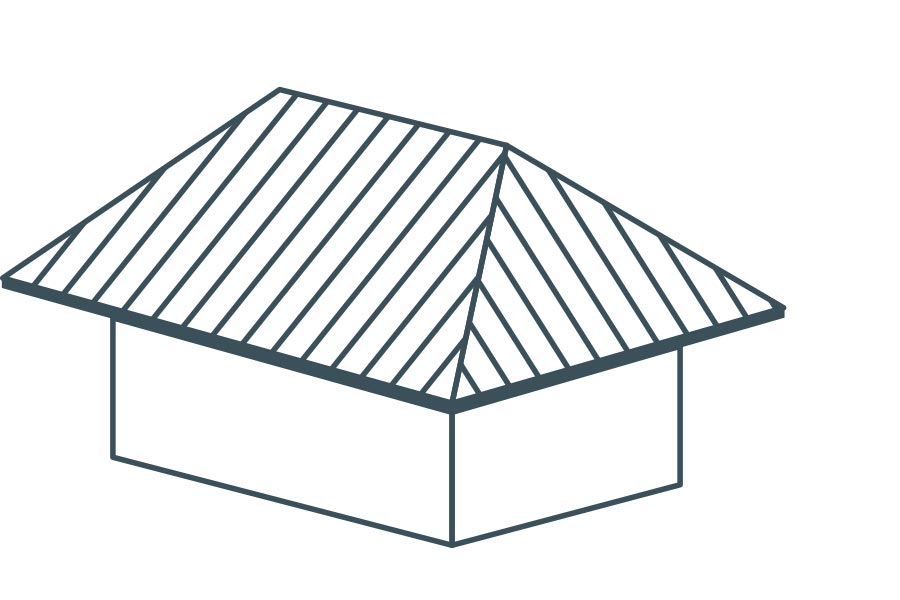 Hip roof
