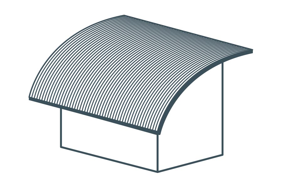 Curve roof