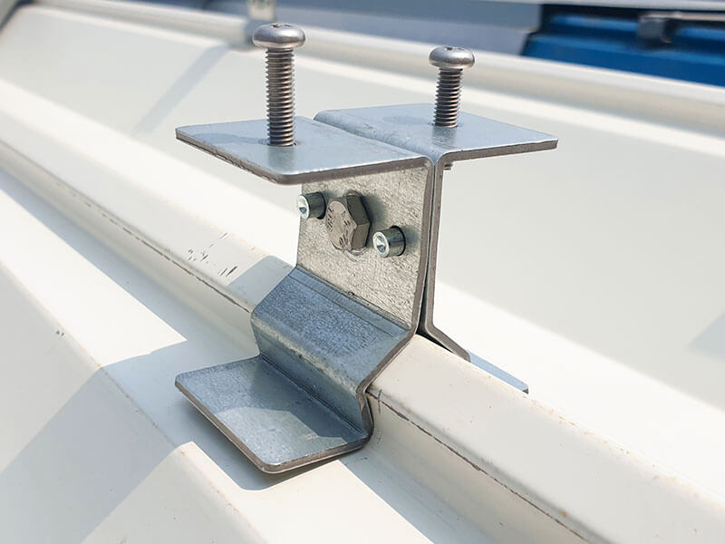 Roof Protection clip for Boltless system : roof profile is KS KlipSeam60 and KS KlipSeam110